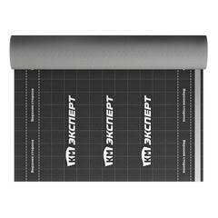 Ветро-влагозащита для кровли/стен КМ Эксперт с монтажной лентой 130 г/м2 75 кв.м - фото 8