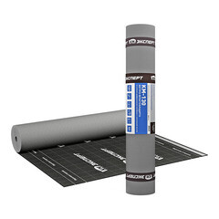 Ветро-влагозащита для кровли/стен КМ Эксперт с монтажной лентой 130 г/м2 75 кв.м - фото 6