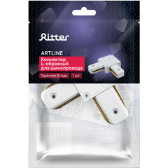 Коннектор для однофазного шинопровода угловой Ritter Artline белый (59745 6) - фото 13