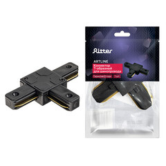 Коннектор для однофазного шинопровода T-образный Ritter Artline черный (59748 7) - фото 5