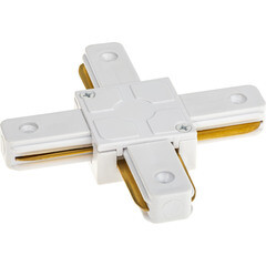 Коннектор для однофазного шинопровода Х-образный Ritter Artline белый (59749 4) - фото 8