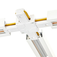 Коннектор для однофазного шинопровода Х-образный Ritter Artline белый (59749 4) - фото 6