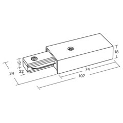 Ввод питания для однофазного шинопровода прямой Ritter Artline черный (59756 2) - фото 2