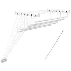 Изображение товара Сушилка для белья настенно-потолочная Violet Лифт 10,8 м 1800х430х1350 мм белая