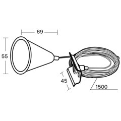 Подвес для однофазного шинопровода Ritter Artline 1,5 м белый (23126 8) - фото 2