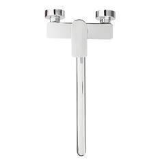 Смеситель для ванны Lavelly White Modern хром/белый однорычажный с длинным изливом с лейкой (623748) - фото 13