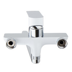 Смеситель для ванны Lavelly White Modern хром/белый однорычажный с длинным изливом с лейкой (623748) - фото 12