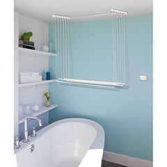 Сушилка для белья потолочная Violet Лифт 9,6 м 1600 мм белая - фото 2