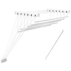 Сушилка для белья потолочная Violet Лифт 9,6 м 1600 мм белая - фото 1