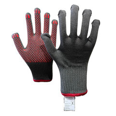 Изображение товара Перчатки полиамидные для защиты от термических рисков с ПВХ покрытием САБ черные 10 (XL)