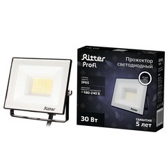 Прожектор светодиодный Ritter Profi 4000K 30 Вт IP65 черный - фото 12