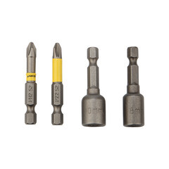 Изображение товара Набор бит Kranz (KR-92-0461) PH2/PZ2 50 мм с магнитным держателем (4 шт.)