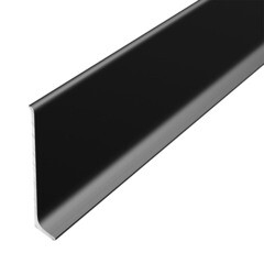 Плинтус алюминиевый напольный черный 60х11,2х2500 мм L-образный - фото 1