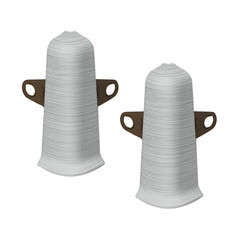 Угол наружный Идеал Деконика 70 мм алюминий Г-профиль (2 шт.) - фото 1