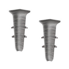 Угол внутренний Идеал Деконика 70 мм алюминий темный Г-профиль (2 шт.) - фото 1