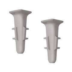 Угол внутренний Идеал Деконика 70 мм алюминий темный Г-профиль (2 шт.) - фото 2