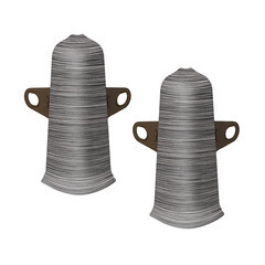 Угол наружный Идеал Деконика 70 мм алюминий темный Г-профиль (2 шт.) - фото 1