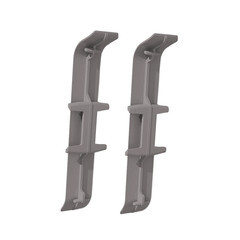 Соединитель Идеал Деконика 70 мм алюминий темный Г-профиль (2 шт.) - фото 2