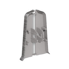 Заглушка торцевая Идеал Деконика 70 мм алюминий темный левая-правая Г-профиль (2 шт.) - фото 2