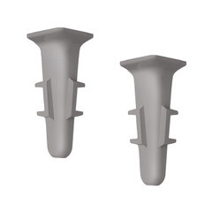 Угол внутренний Идеал Деконика 70 мм лофт серый Г-профиль (2 шт.) - фото 2