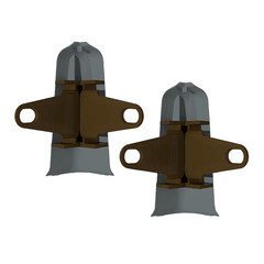 Угол наружный Идеал Деконика 70 мм лофт серый Г-профиль (2 шт.) - фото 2