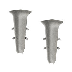 Угол внутренний Идеал Деконика 70 мм лофт светло-серый Г-профиль (2 шт.) - фото 1