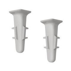 Угол внутренний Идеал Деконика 70 мм лофт светло-серый Г-профиль (2 шт.) - фото 2