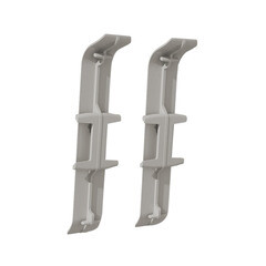 Соединитель Идеал Деконика 70 мм лофт светло-серый Г-профиль (2 шт.) - фото 2