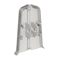 Заглушка торцевая Идеал Деконика 70 мм лофт светло-серый левая-правая Г-профиль (2 шт.) - фото 2