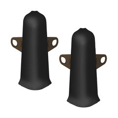 Изображение товара Угол наружный Идеал Деконика 85 мм черный Г-профиль (2 шт.)