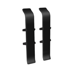 Соединитель Идеал Деконика 85 мм черный Г-профиль (2 шт.) - фото 1