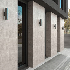 Клинкерная плитка Керамин Портал серо-бежевый 298х298х7 мм (17 шт.=1,51 кв.м) - фото 14