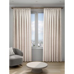 Изображение товара Штора рогожка бежевая 200х280 см Decofest Лина (153.765)