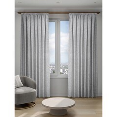 Изображение товара Штора рогожка серая 200х280 см Decofest Лина (153.764)