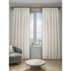 Изображение товара Штора креп бежевая 150х270 см Decofest Элис (153.762)