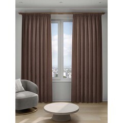 Изображение товара Штора канвас коричневая 200х280 см Decofest Софи (153.74)