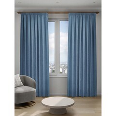 Штора канвас синяя 200х280 см Decofest Софи (153.737) - фото 1