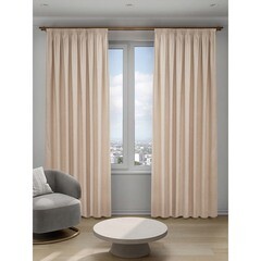 Штора канвас светло-бежевая 200х280 см Decofest Софи (153.733) - фото 1