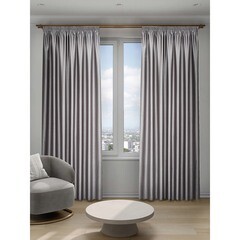 Изображение товара Штора блэкаут светло-серая 200х280 см Decofest Тринити (153.751)