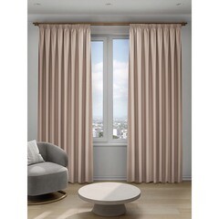 Штора блэкаут светло-коричневая 200х280 см Decofest Омбра (153.75) - фото 1