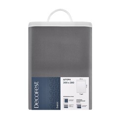 Штора блэкаут серая 200х280 см Decofest Омбра (153.748) - фото 4