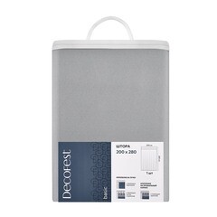 Штора блэкаут светло-серая 200х280 см Decofest Омбра (153.747) - фото 3