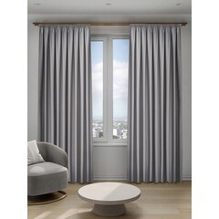 Изображение товара Штора блэкаут светло-серая 200х280 см Decofest Омбра (153.747)