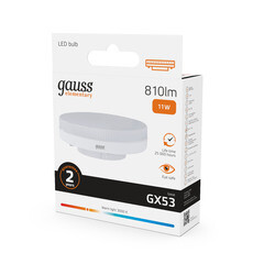 Лампа светодиодная Gauss Elementary GX53 3000К 11 Вт 810 Лм 180-240 В таблетка матовая - фото 4