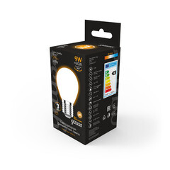 Лампа светодиодная филаментная Gauss Filament E27 3000К 9 Вт 590 Лм 185-265 В шар G45 прозрачная - фото 5