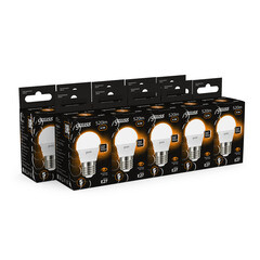 Лампа светодиодная Gauss E27 3000К 6,5 Вт 520 Лм 150-265 В шар G45 матовая - фото 6