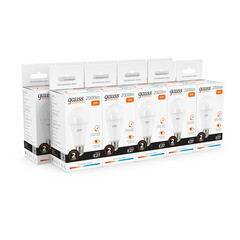 Лампа светодиодная Gauss Elementary E27 3000К 25 Вт 2000 Лм 180-240 В груша A70 матовая - фото 6