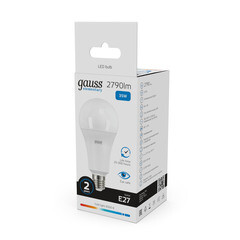 Лампа светодиодная Gauss Elementary E27 6500К 35 Вт 2790 Лм 180-240 В груша A70 матовая - фото 4