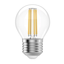 Лампа светодиодная филаментная Gauss Filament E27 2700К 12 Вт 730 Лм 190-240 В шар G45 прозрачная