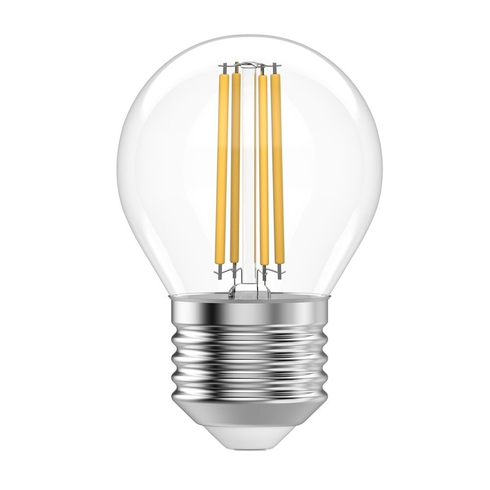 Изображение товара Лампа светодиодная филаментная Gauss Filament E27 4100К 12 Вт 750 Лм 190-240 В шар G45 прозрачная